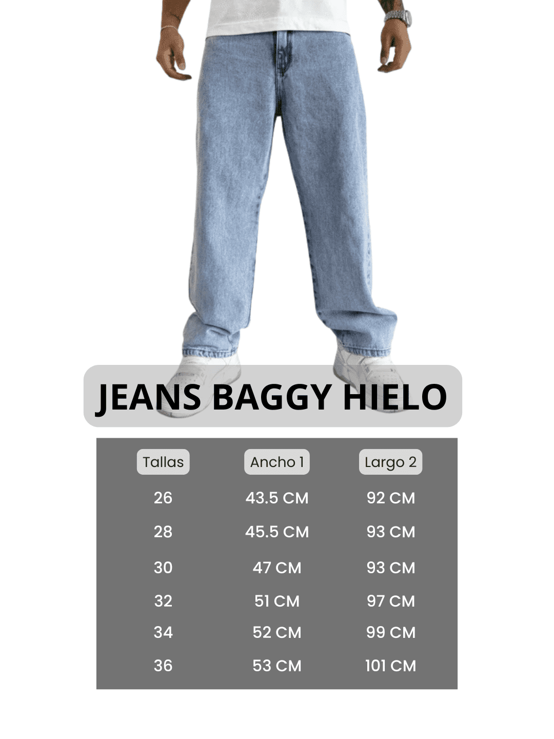 Jean Hielo Baggy | Hombre - Imagen 4