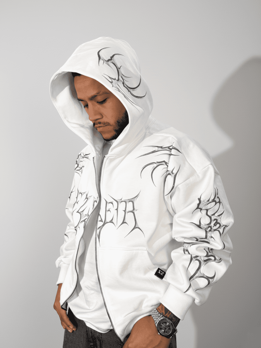 Casaca Blanco Tribal | Hombre