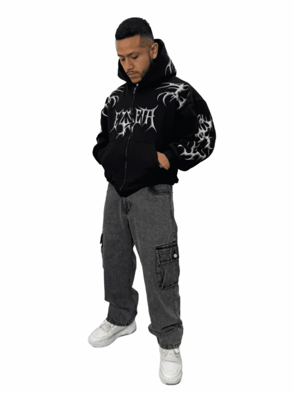 Casaca Negro Tribal para Hombre