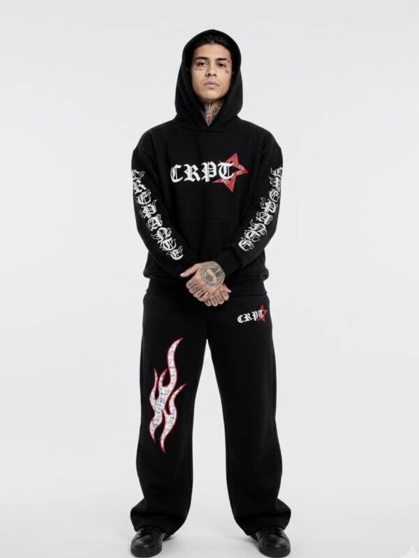 Polera Negro Set Drip para Hombre