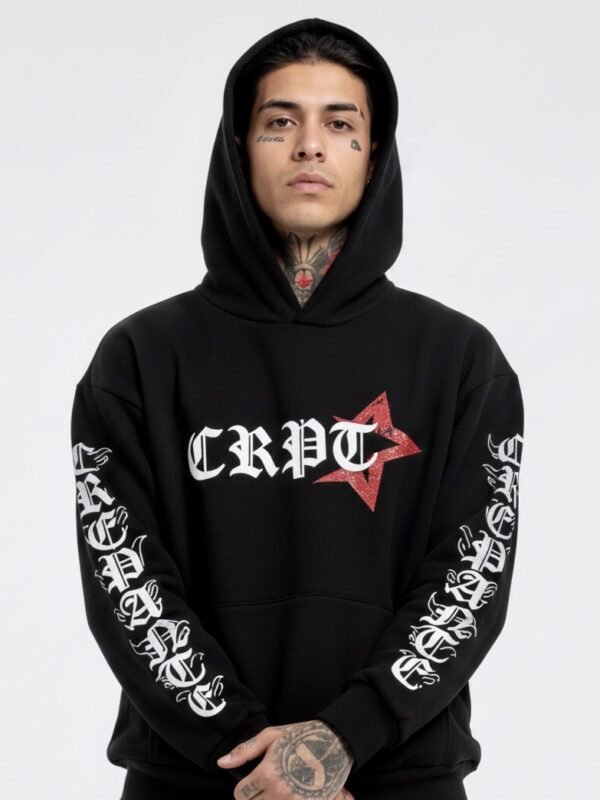  Polera Negro Set Drip para Hombre