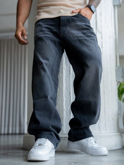 Jean Black Wash Baggy | Hombre
