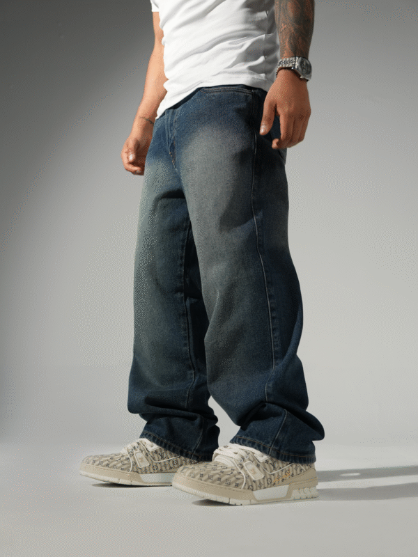 Jean Azul Baggy Vintage para Hombre