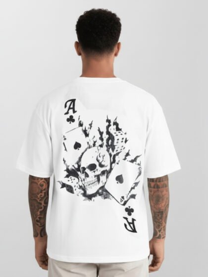 Polo Blanco Skull Bet | Hombre