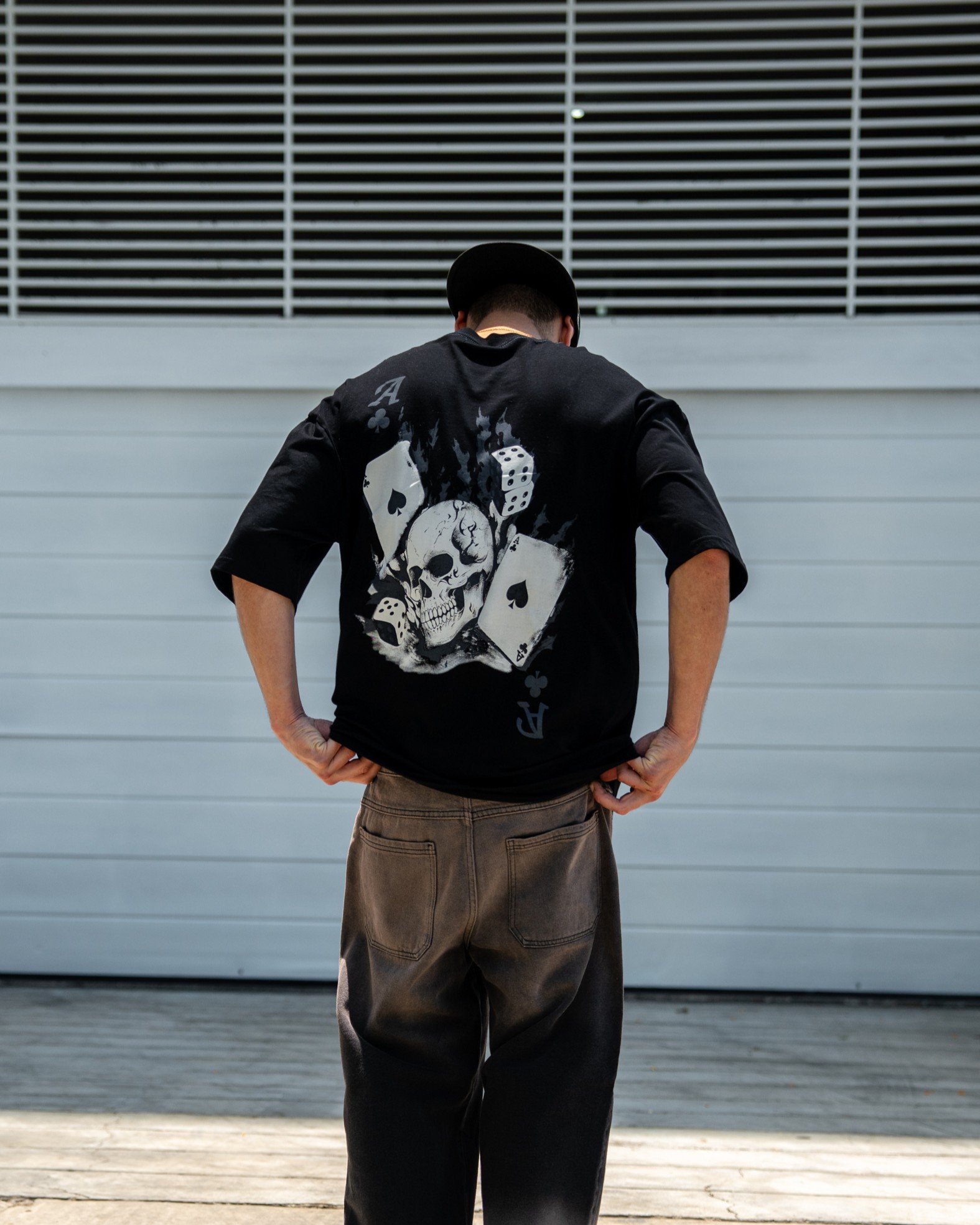 Polo Negro Skull Bet | Hombre