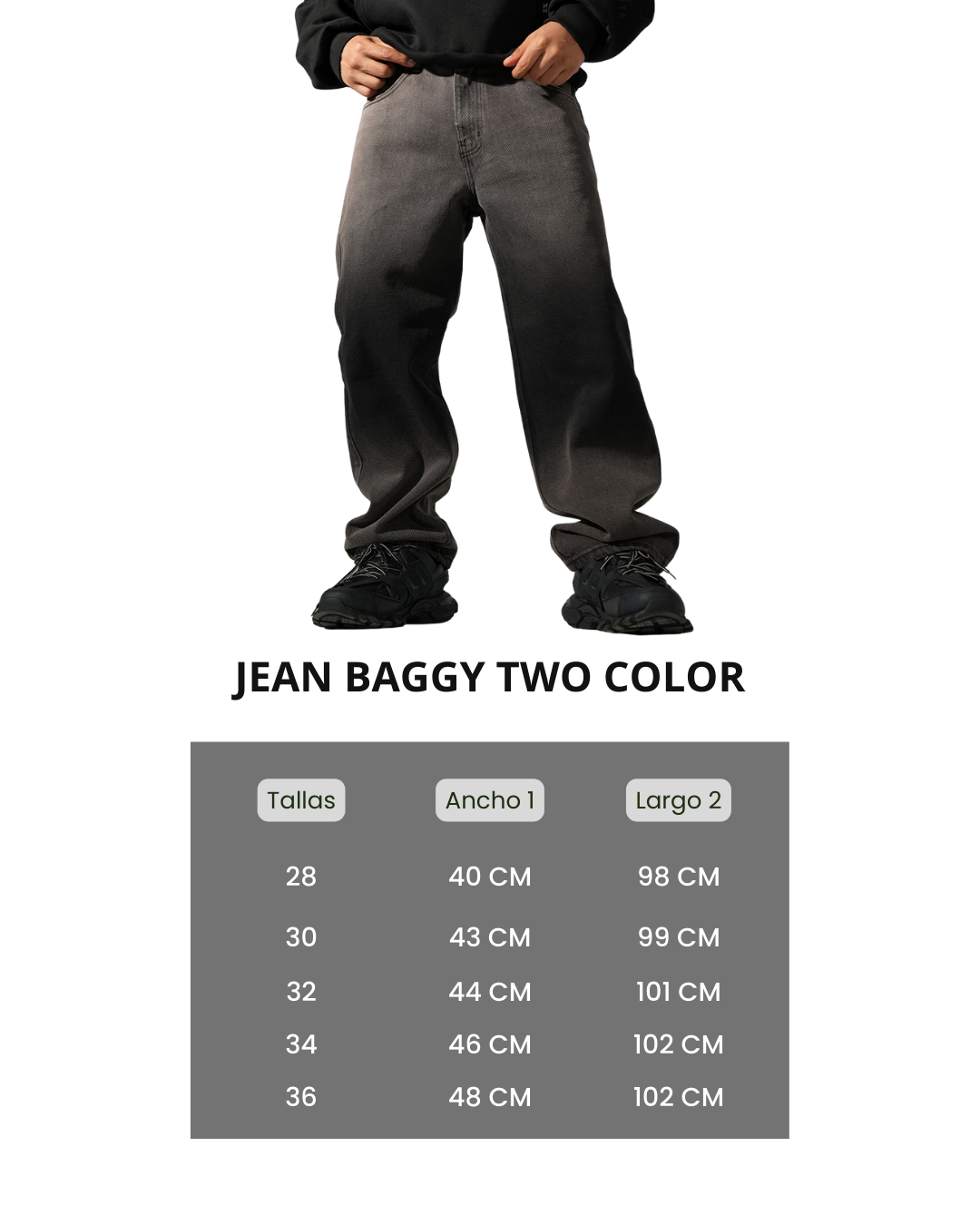 Jean Two Color Baggy | Hombre - Imagen 4