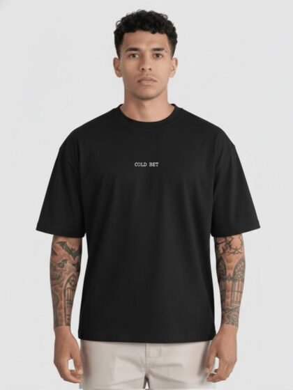 Polo Negro Cold Bet para Hombre