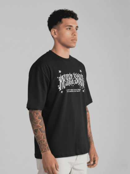 Polo Negro Rebel Soul para Hombre