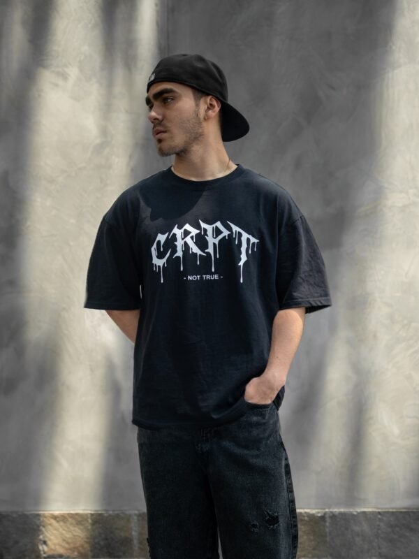 Polo Negro CRPT para Hombre