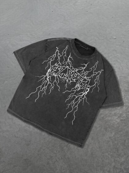 Polo Negro Lightning para Hombre