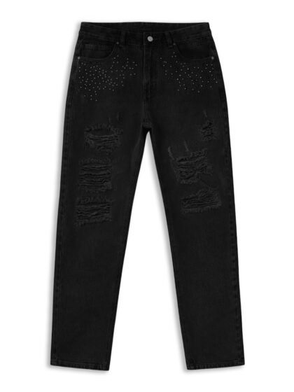 Mom Jean Crystal black | Hombre