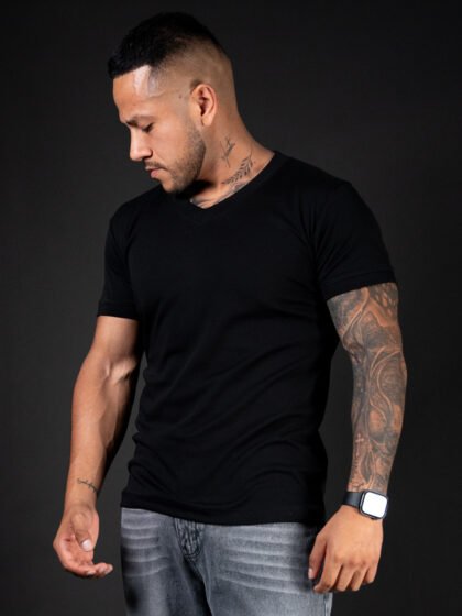 Polo Negro Prime V para Hombre