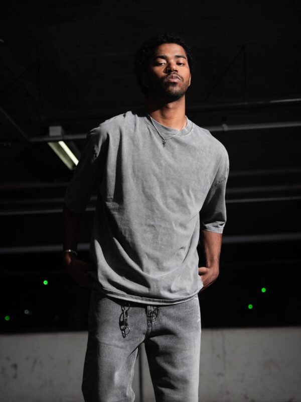 Polo Plomo Barrido para Hombre