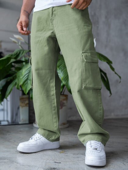 Cargo pants Cemento | Hombre (Jogger Cemento Baggy Prime)