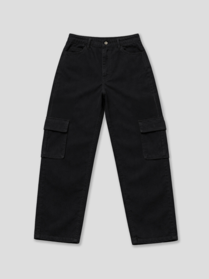 Cargo Pants Negro Ezzeta | Hombre (Jogger Negro Baggy Prime)