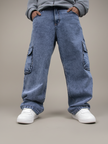 Jean Celeste Oxido Baggy Cargo | Hombre
