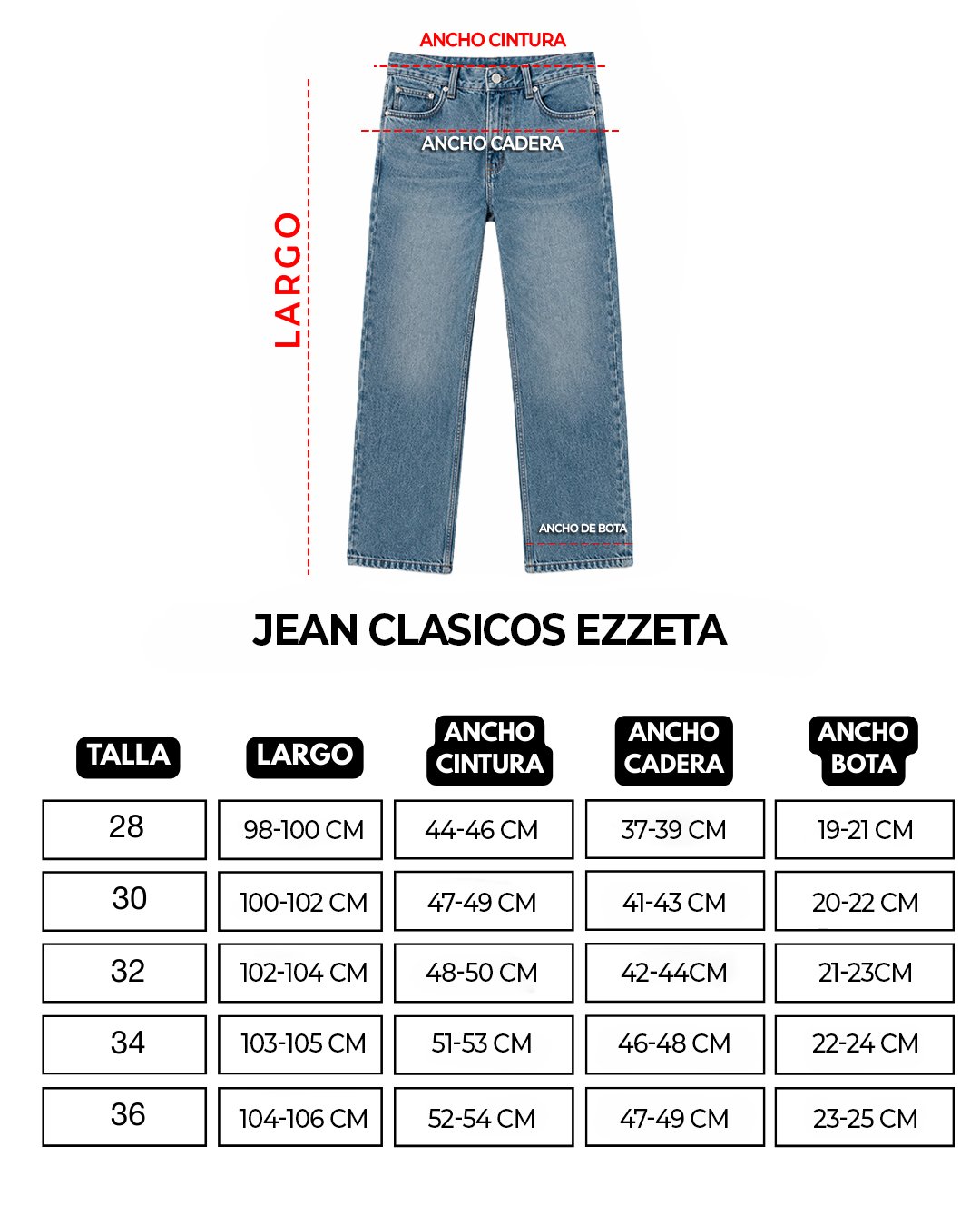 JEAN NEGRO CLASICO EZZETA - Imagen 4