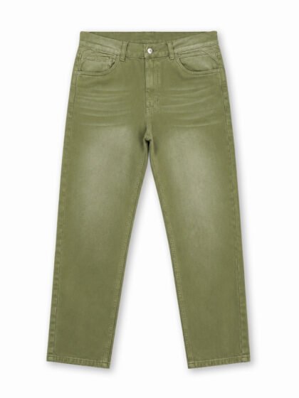 MOM JEAN GREEN CREPANTE