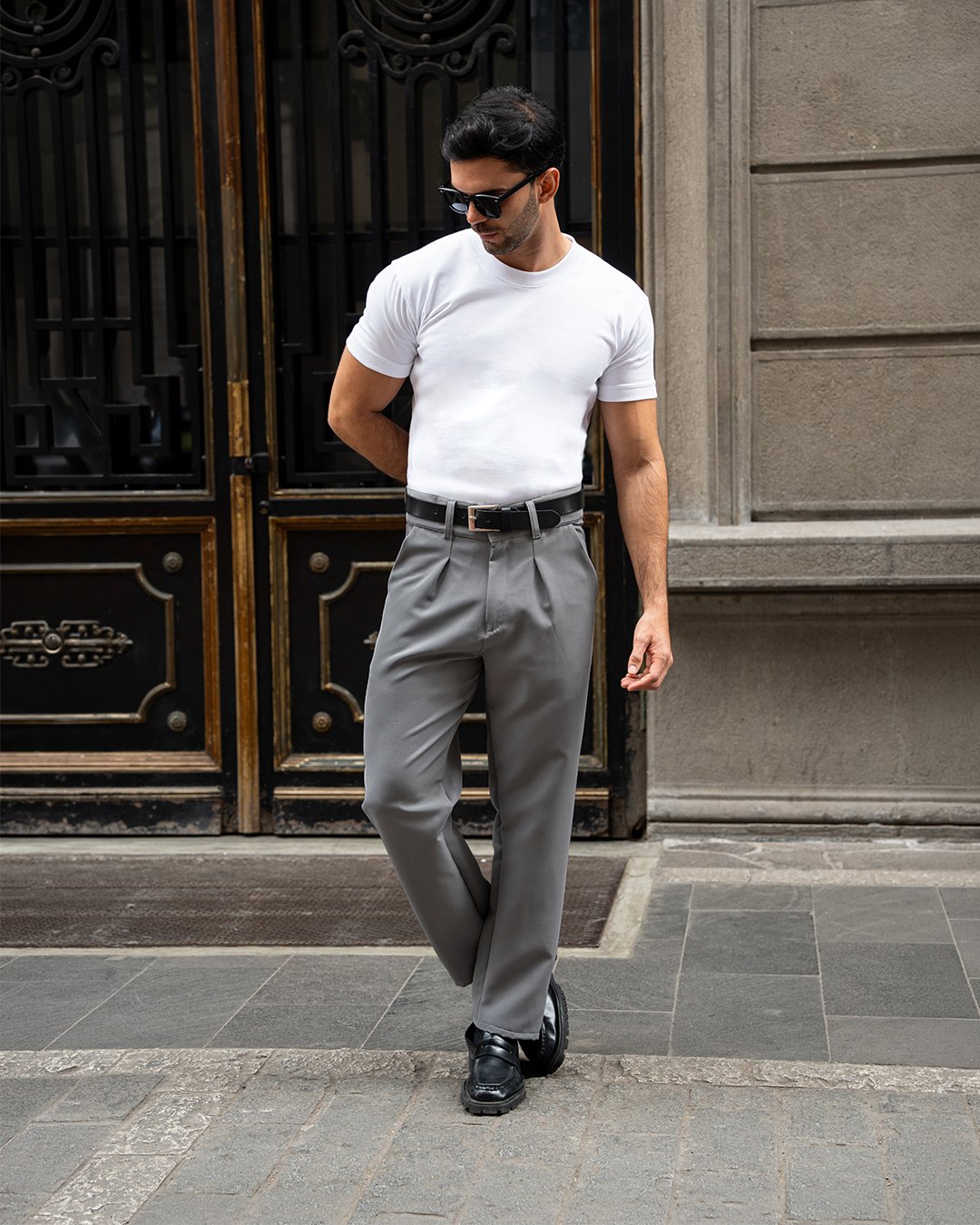 PANTALON CLASICO PLOMO RATA CATTIVO - Imagen 2