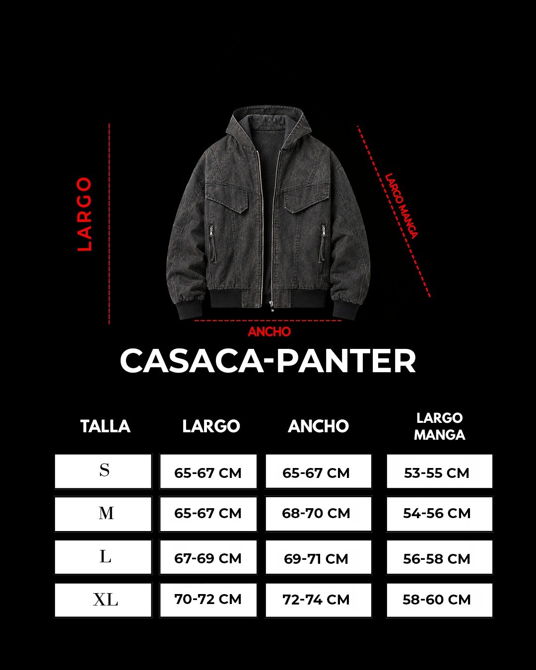 Casaca Panter Negro - Imagen 5