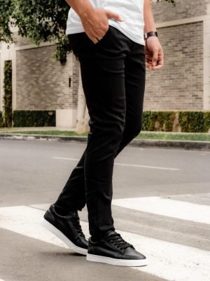 Pantalón Negro Rafinato para Hombre